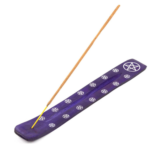 Wooden Incense Holder - Purple