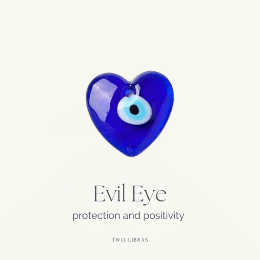 Two Libras Evil Eye Heart - Protection & Positivity