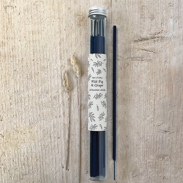 East of India Tube of Incense Sticks - Wild Fig & Grape