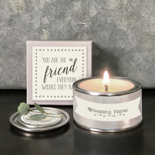 East of India Boxed Candle - You Are The Friend