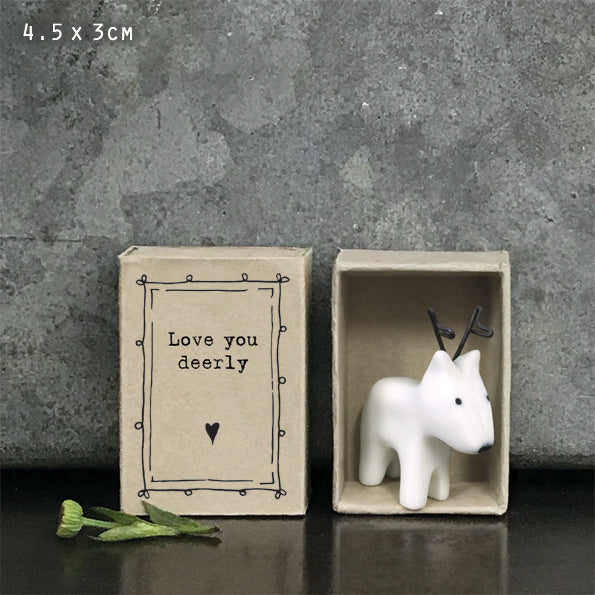 East of India Matchbox - Deer