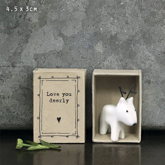 East of India Matchbox - Deer