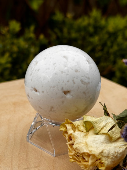 Druzy Snow Agate Sphere