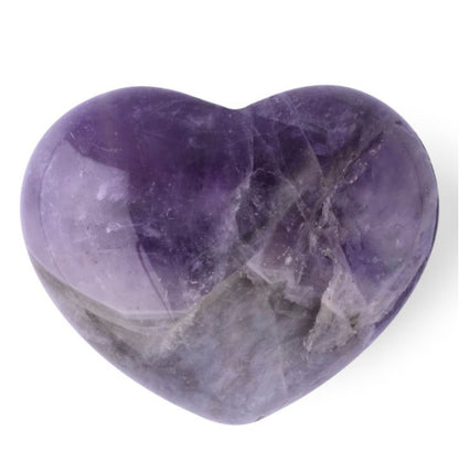 Amethyst Mini Heart Carving