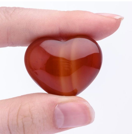 Carnelian Mini Heart Carving