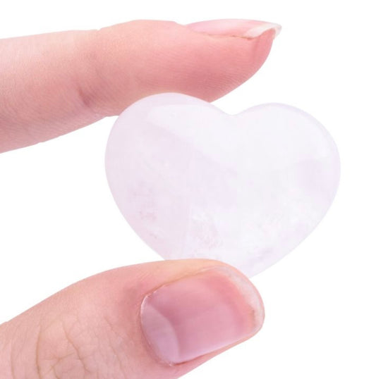 Rock Crystal Mini Heart Carving