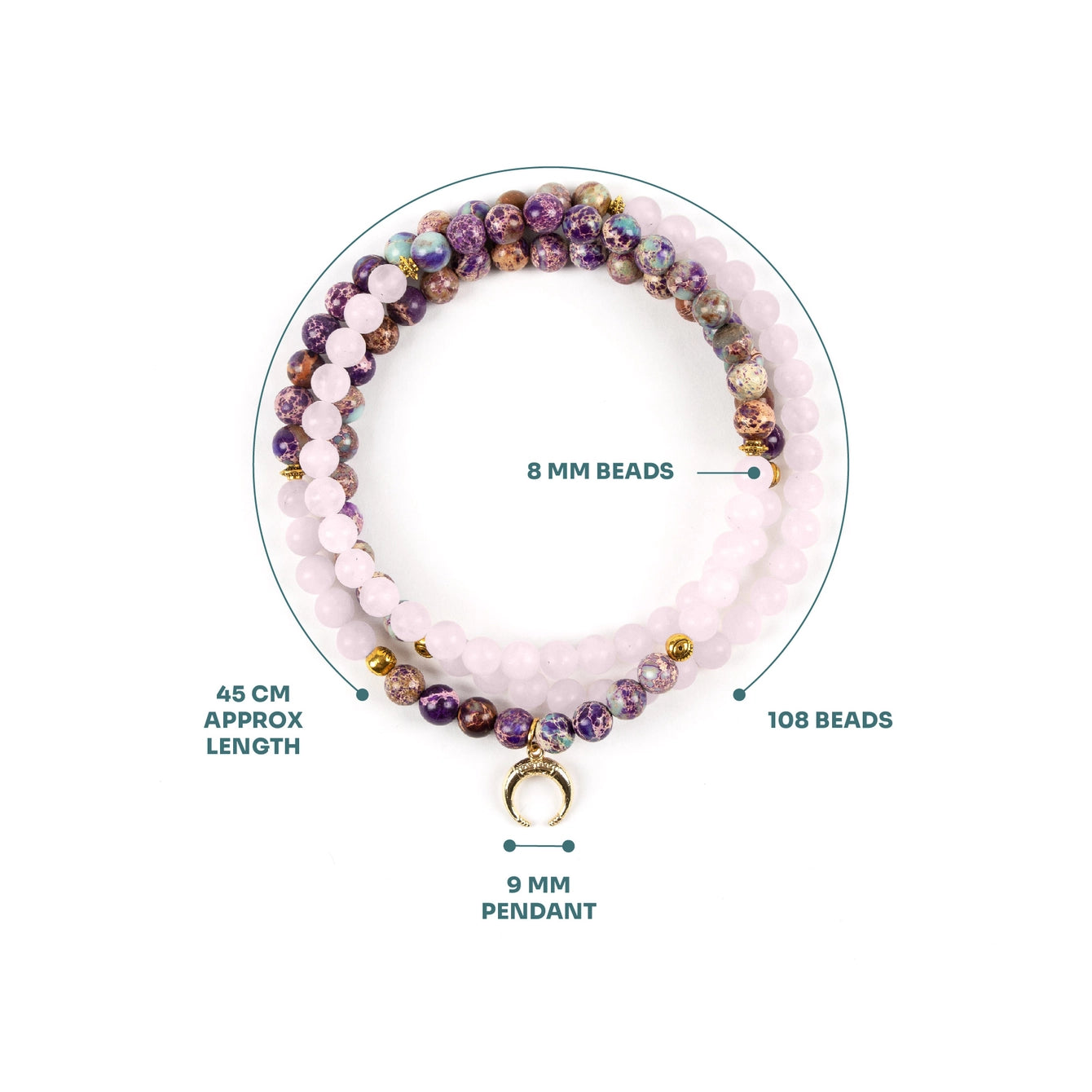 Myga Yoga Bead Necklace - Balance