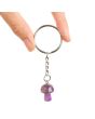 Amethyst Mushroom Keyring