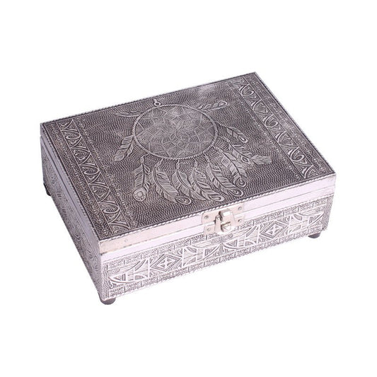 Dreamcatcher Wooden Embossed Storage Box