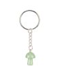 Green Aventurine Mushroom Keyring