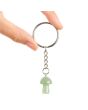 Green Aventurine Mushroom Keyring