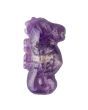 Amethyst Sea Horse Carving