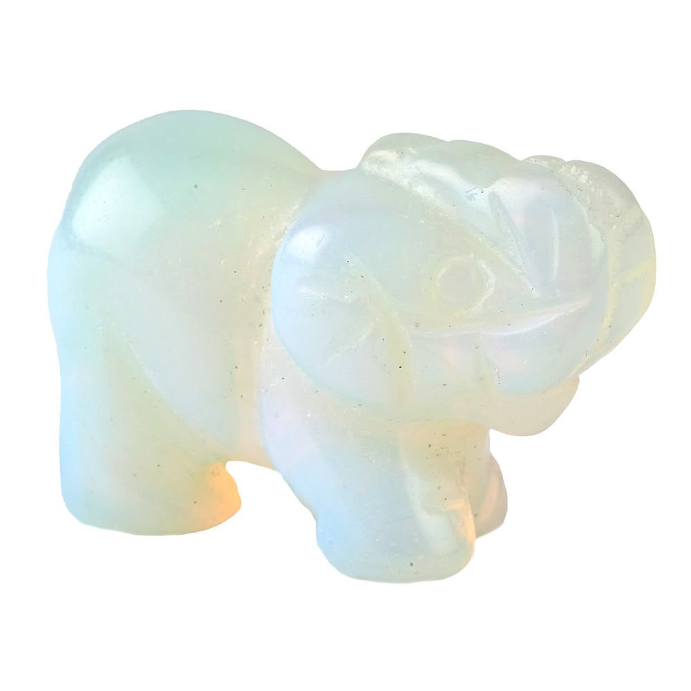 Opalite Mini Elephant Carving