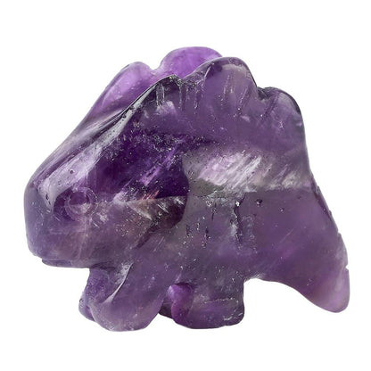 Amethyst Mini Stegosaurus Carving